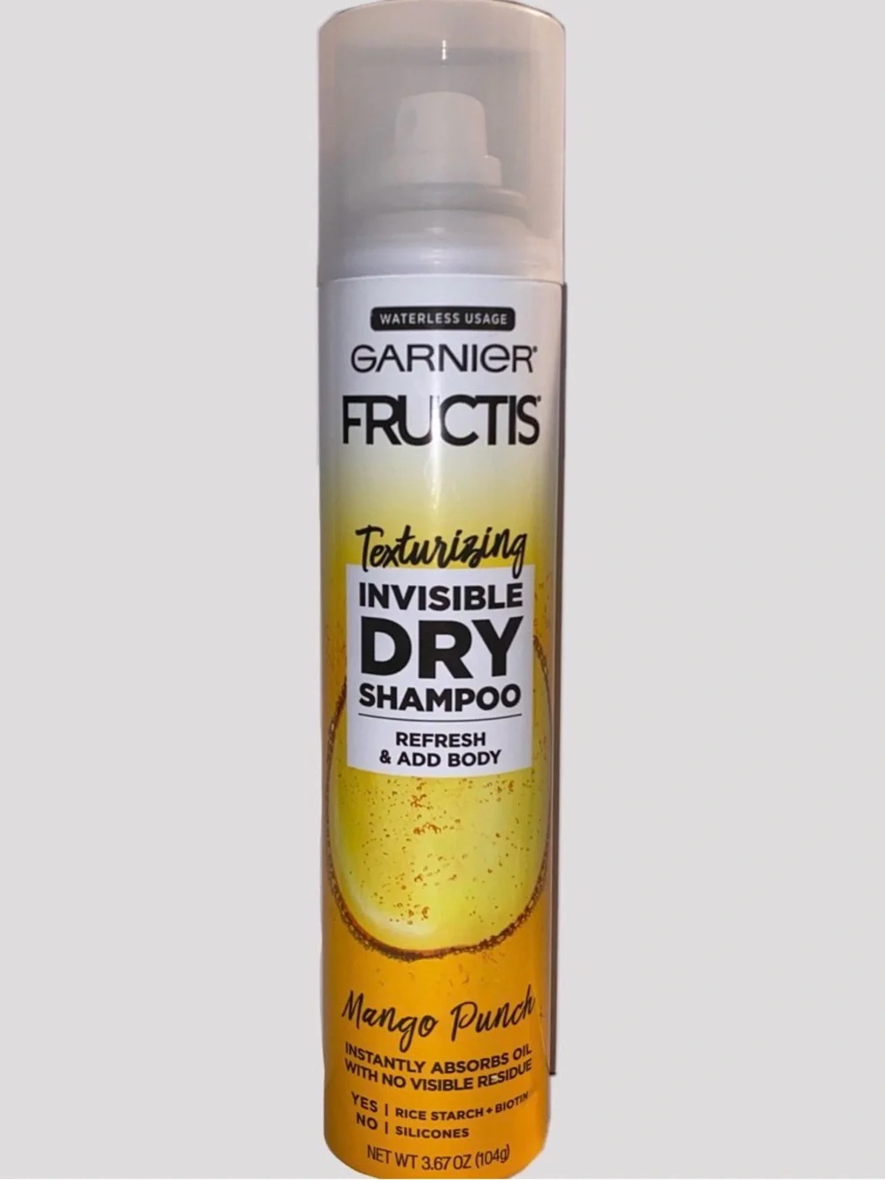 Garnier Fructis Texturizing invisible DRY Shampoo NEW Mango Punch